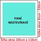 Plastov okna FIX SOFT ka 105 a 110cm